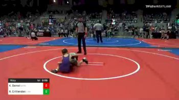 75 lbs Semifinal - Kolten Demel, Derby Wrestling Club vs Rowdy Crittenden, Vian Wrestling Club