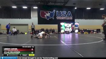 92 lbs 1st Place Match - Jeremy Carver, Delta Wrestling Club Inc. vs Dylan Williamson, Sebolt Wrestling Academy
