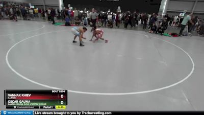 106 lbs Cons. Round 6 - Oscar Gauna, Kansas Young Guns Wrestling Club vs Vannak Khiev, Illinois