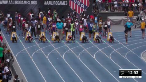 Youth Boys' 100m Championship, Semi-Finals 3 - Age 10