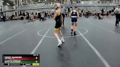 92 lbs Round 3 (4 Team) - Tommy Bansemer, Iron Horse vs Kamdyn Weiman, Revival Uprising Orange