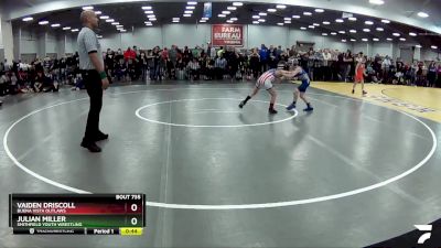 59 lbs Cons. Round 3 - Vaiden Driscoll, Buena Vista Outlaws vs Julian Miller, Smithfield Youth Wrestling