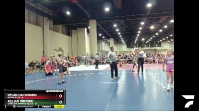 70 lbs Quarters & Wb (16 Team) - Rylan Halverson, Moyer Elite vs Killian Ormond, Carolina Hammer Squad