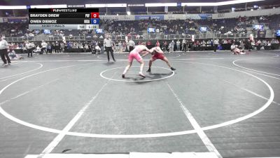 163 lbs Semifinal - Brayden Drew, Psf vs Owen Diemoz, Nixa Youth Wrestling