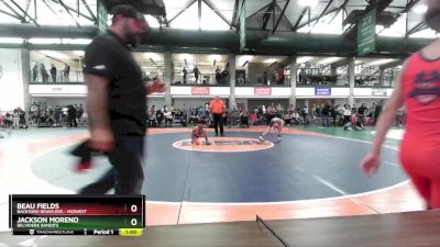 73-79 lbs Semifinal - Beau Fields, Backyard Brawlers - Midwest vs Jackson Moreno, Belvidere Bandits