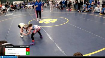 52-57 lbs Quarterfinal - Kye Johansen, St.Paul Youth Wrestling vs Jayden Bliven, Lexington Middle School