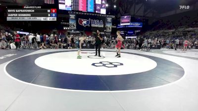 138 lbs Cons. Sub-rd Of 64 - Rhys Safratowich, ND vs Jasper Sonberg, IA
