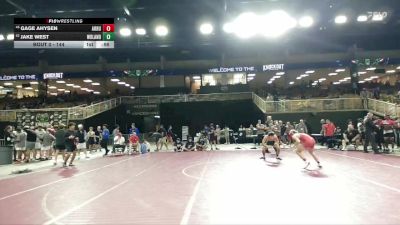 144 lbs Cons. Round 1 - Jake West, Conroe The Woodlands vs Gage Ahysen, Archbishop Rummel