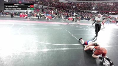 100 lbs Champ. Round 2 - Ethan Borchardt, Marshfield Youth Wrestling vs Foster Hering, Saint Croix Falls