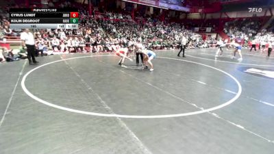 165 lbs D1/d2/d3 Finals (sat 3:00 P.m.) - Kolin DeGroot, Kaukauna vs Cyrus Lundt, Arrowhead