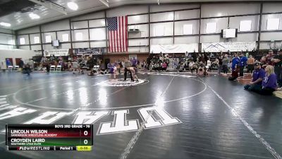 76 lbs Cons. Round 3 - Lincoln Wilson, Sanderson Wrestling Academy vs Croyden Laird, Southern Utah Elite