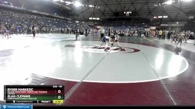 97 lbs Cons. Round 4 - Elias Clemans, FordDynastyWrestlingClub vs Ryder Markezic, Inland Northwest Wrestling Training Center