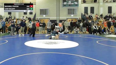 132 lbs Semi To 9th - Maxwell Porter, Plymouth North vs Liam Hallett, Sandwich