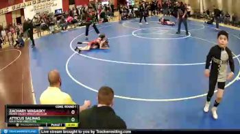 67 lbs Cons. Round 1 - Zachary Wagasky, Moapa Valley Wrestling Club vs Atticus Salinas, Gold Rush Wrestling