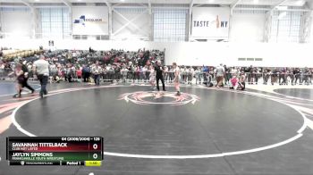 125 lbs Quarterfinal - Jaylyn Simmons, Franklinville Youth Wrestling vs Savannah Tittelback, Club Not Listed