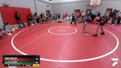 205 lbs Round 5 (6 Team) - Tyler Fassio, Pirate Wrestling Club vs Tage Skocny, Spartan Mat Club