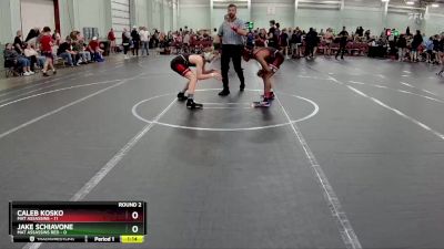 120 lbs Round 2 (8 Team) - Caleb Kosko, Mat Assassins vs Jake Schiavone, Mat Assassins Red