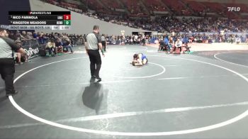 6A Boys 126 lbs Semifinal - Nico Farinola, Lincoln Boys vs Kingston Meadors, Newberg Boys