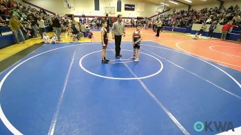 83 lbs Round Of 16 - Gunner Tyre, Wagoner Takedown Club vs Alexander Prater, Skiatook Youth Wrestling 2022-23