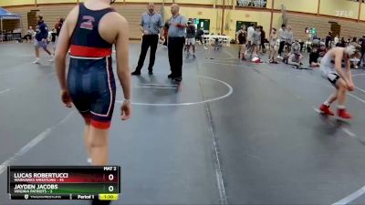 100 lbs Round 1 (10 Team) - Lucas Robertucci, Warhawks Wrestling vs Jayden Jacobs, Virginia Patriots