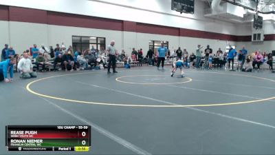 55-59 lbs Round 4 - Ronan Niemer, Franklin Central WC vs Rease Pugh, Webo Youth WC