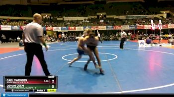 157 lbs Finals (2 Team) - Devon Deem, United States Naval Academy vs Cael Swensen, South Dakota State