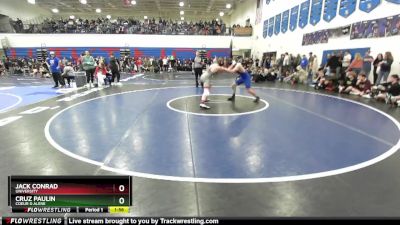 157 lbs Champ. Round 1 - Cruz Paulin, Coeur D Alene vs Jack Conrad, University