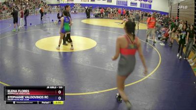 135 lbs Cons. Round 2 - Elena Flores, Hermiston Wrestling vs Stephanie Valdovinos Rodriguez, Salem Elite Mat Club