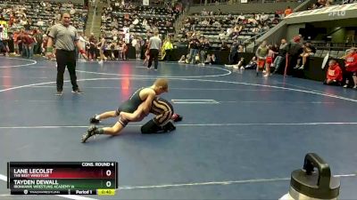 70 lbs Cons. Round 4 - Lane Lecolst, The Best Wrestler vs Tayden DeWall, Ironhawk Wrestling Academy IA