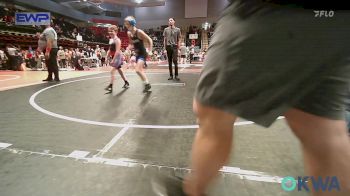 80 lbs Consi Of 8 #2 - Isaac Anderson, Claremore Wrestling Club vs Aidyn Hall, Blackwell Wrestling Club