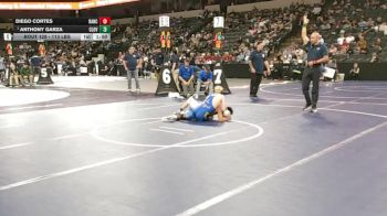 113 lbs Round Of 32 - Diego Cortes, Rancho Bernardo (SD) vs Anthony Garza, Clovis (CS)