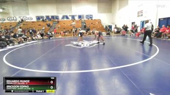 133 lbs Semis & 3rd Wb (16 Team) - Eduardo Munoz, Fresno City College vs Erickson Edpao, Santa Rosa Junior College