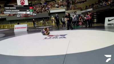 Intermediate Boys - 93 lbs Quarters - Jymini Waters vs Justus Davidson, Legion Wrestling Club