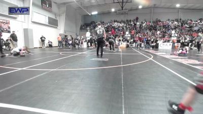 45 lbs Quarterfinal - Logan Burris, Skiatook Youth Wrestling vs Kevin Sanchez, Sperry Wrestling Club