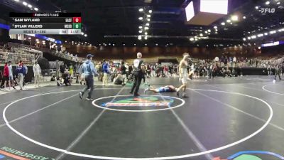 150 lbs Quarterfinal - Sam Wyland, Eastside vs Dylan Villers, McCallie School