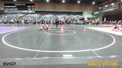 115 lbs Consi Of 16 #2 - Ryker Pruett, Team Bucs-North Bend vs Liam Shepherd, Burns Oregon