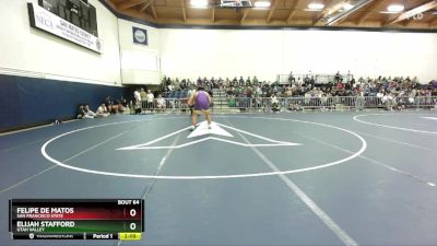 285 lbs Quarterfinal - Felipe De Matos, San Francisco State vs Elijah Stafford, Utah Valley