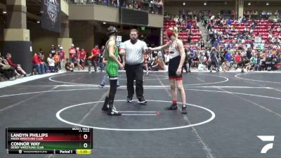 130 lbs Champ. Round 2 - Landyn Phillips, Maize Wrestling Club vs Connor Way, Derby Wrestling Club