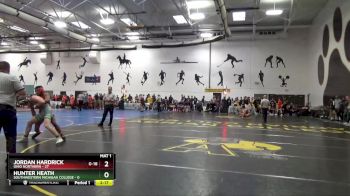 165 lbs Round 1 (10 Team) - Jordan Hardrick, Ohio Northern vs Hunter Heath, Southwestern Michigan College