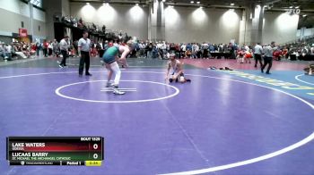 144 lbs Cons. Round 5 - Lucaas Barry, St. Michael The Archangel Catholic vs Lake Waters, Odessa