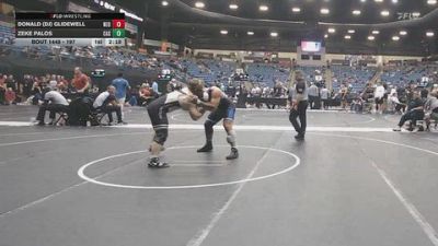 197 lbs Champ. Round 3 - Donald (dj) Glidewell, Northeastern Oklahoma A&M vs Zeke Palos, Carl Albert State