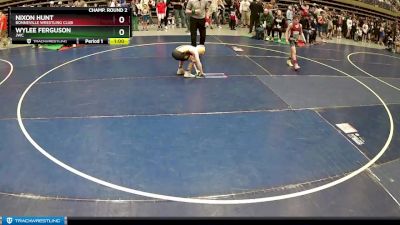 78 lbs Champ. Round 2 - Nixon Hunt, Bonneville Wrestling Club vs Wylee Ferguson, JWC