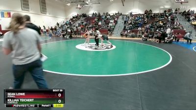 126 lbs Champ. Round 1 - Killian Teichert, Cokeville vs Sean Lowe, Powell