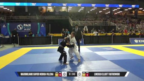 Maximiliano Xavier Noboa Villena vs Lincoln Elliott Rutkowski 2025 Pan Kids Jiu-Jitsu IBJJF Championship
