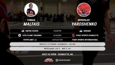 Tobias Maltais vs Myroslav Yaroshenko 2025 ADCC Charlotte Open