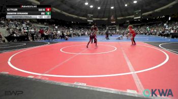 73 lbs Quarterfinal - CJ Tyler, Black Fox Wrestling Club vs Demitri Strange, Woodland Wrestling Club
