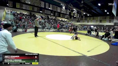 40/45 3rd Place Match - Jhett Edwards, Carlsbad Legacy vs Estevan Cabanas, Canyon Springs Youth Wrestling