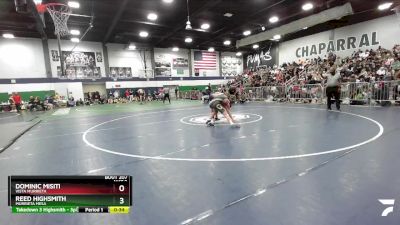 150 lbs Cons. Semi - Dominic Misiti, Vista Murrieta vs Reed Highsmith, Murrieta Mesa