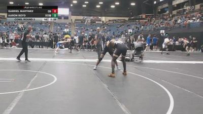 133 lbs Cons. Round 3 - Aaron Boyd, Fort Hays Tech Northwest vs Gabriel Martinez, Central Baptist (Ark.)