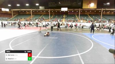 98 lbs Consolation - Easten Serrano, Stout Wrestling Academy vs Deacon Madrid, Capital City Jr Wrestling